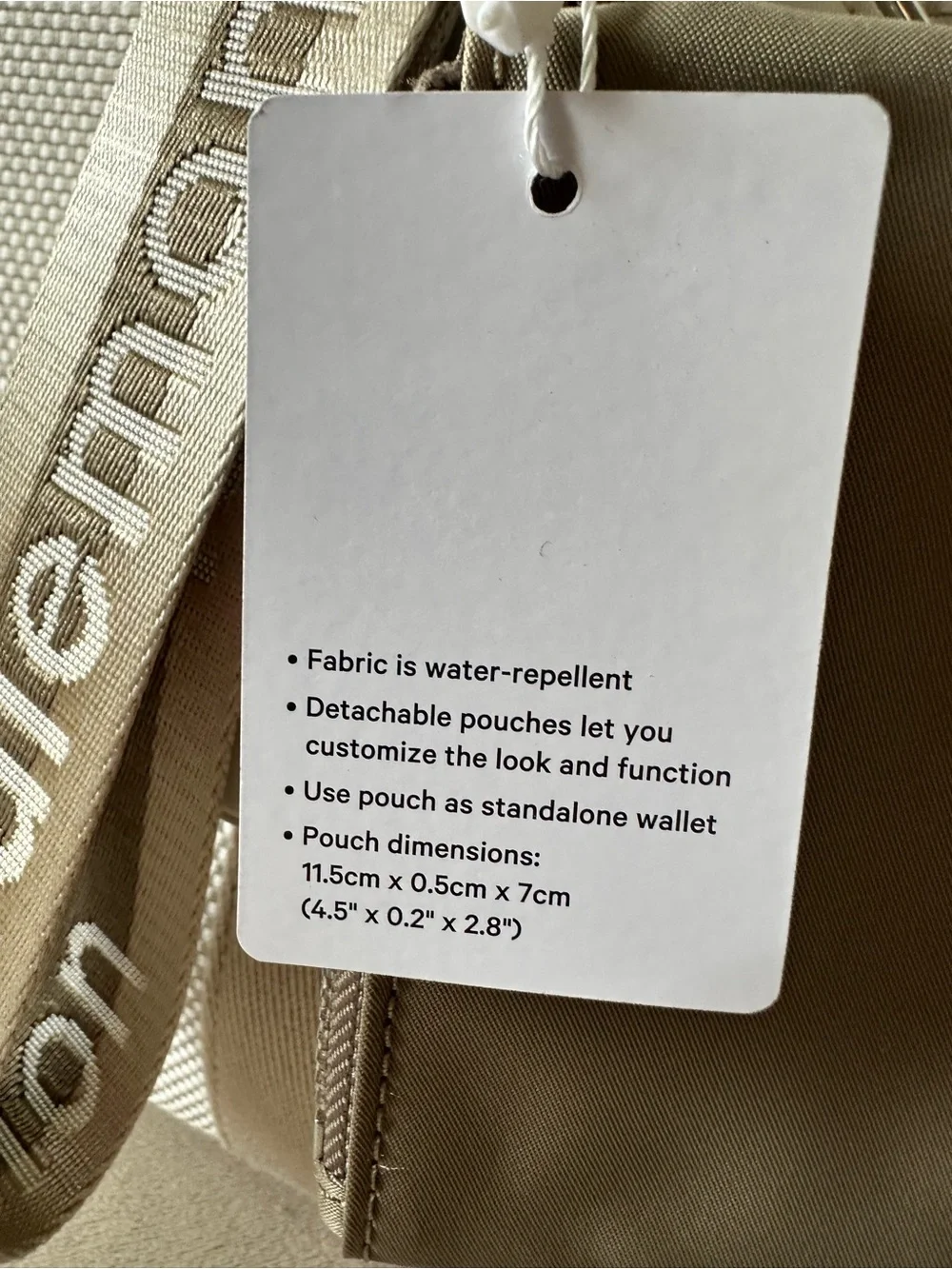 New! Lululemon Two Tone Canvas Tote with Dual Pouch Wristlets - Picture 10 of 14